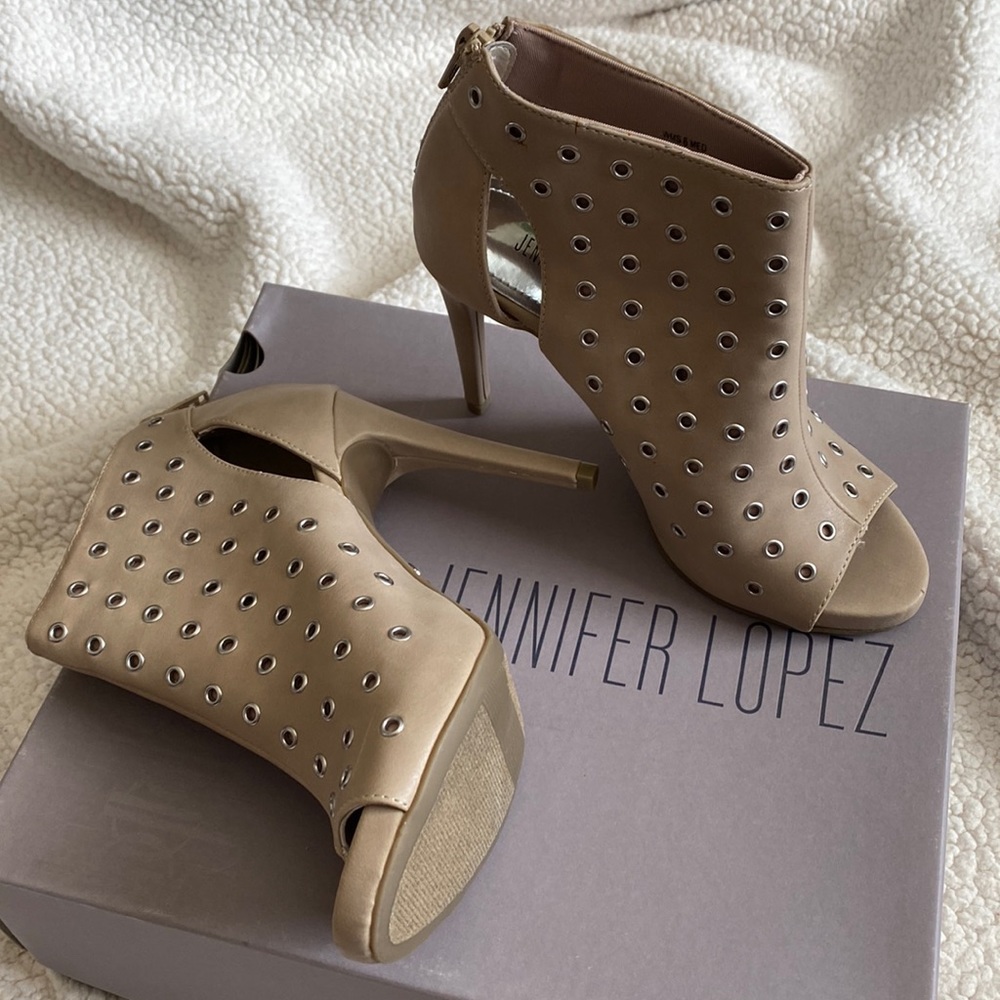 Jennifer Lopez Mia Peep Toe Heels